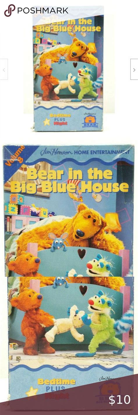 Bear In The Big Blue House Volume 8 Vhs 1999 Bedtime Plus Night