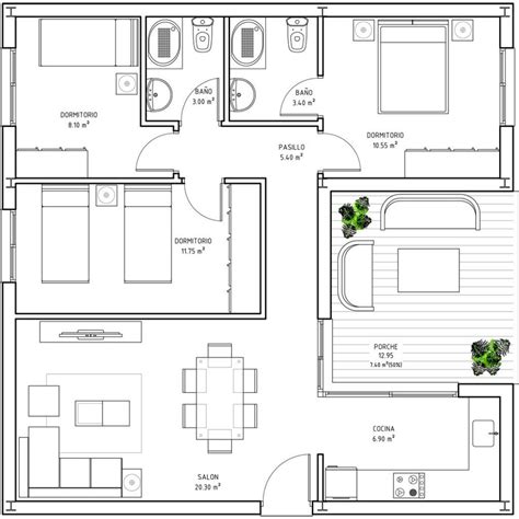 40 Square Meter House Floor Plans