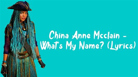 China Anne Mcclain Whats My Name Lyrics Youtube