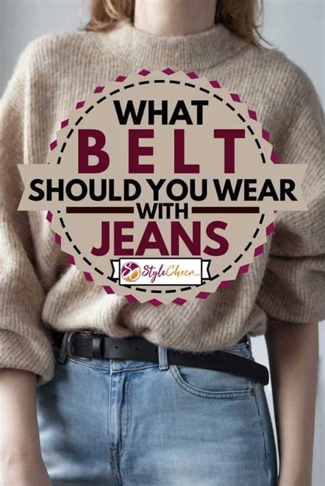 What Belt Should You Wear With Jeans
