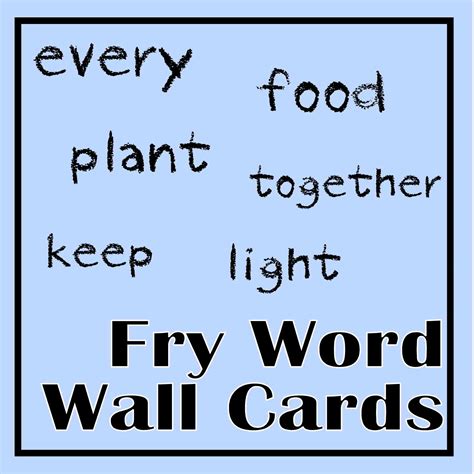 This literacy activity includes 40 fall word wall words with pictures. Fry Word Wall Cards - The Curriculum Corner 123