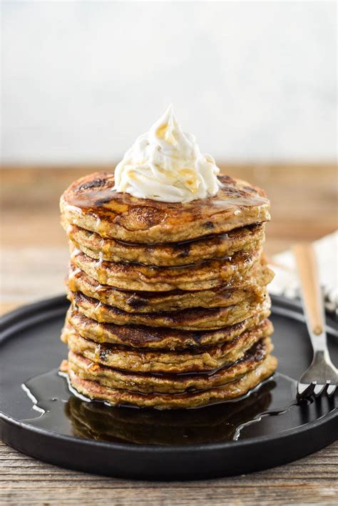 Just mash overripe bananas, and mix them into a bowl with pancake mix and a few other ingredients that you probably already have in your pantry, fill muffin tins and bake! Gluten Free Banana Bread Pancakes - Easy GF Recipes
