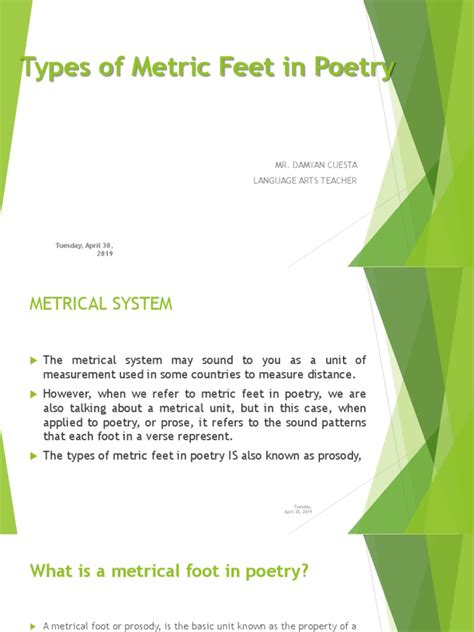 Types of Metric Feet in Poetry | Metre (Poetry) | Poetry