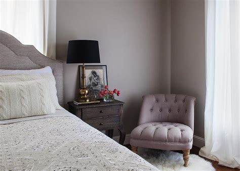 Gray And Purple Bedrooms Transitional Bedroom
