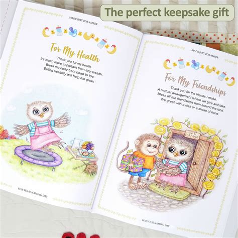 Personalised Baby Naming Day T Book Of Blessings By My Magic Name