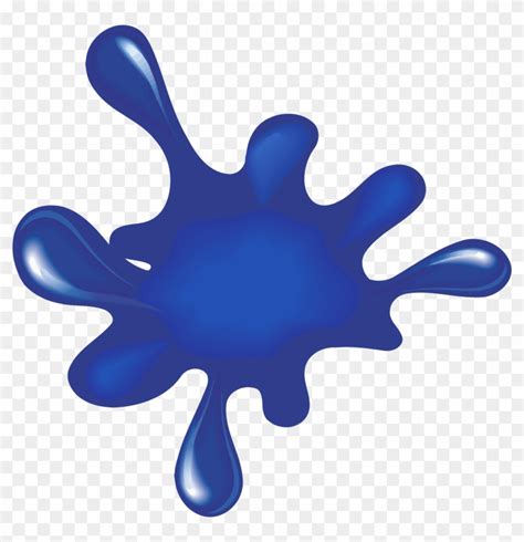 Blue Paint Splash Clip Art