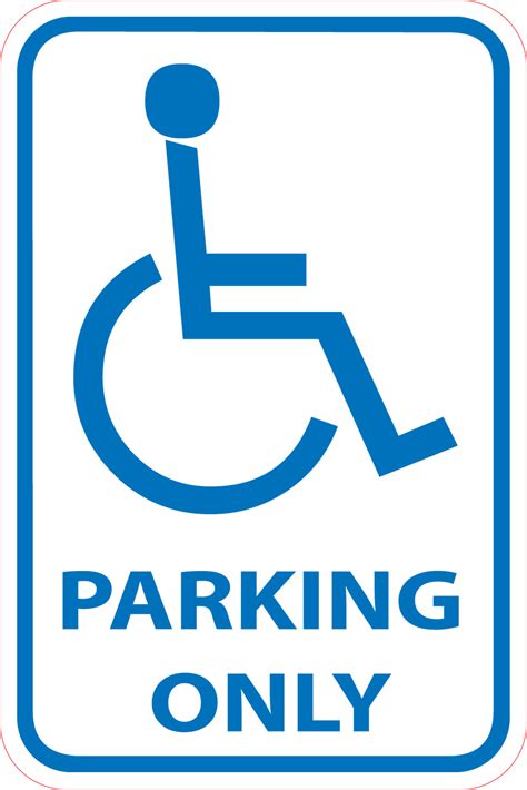 Free Printable Handicap Parking Sign