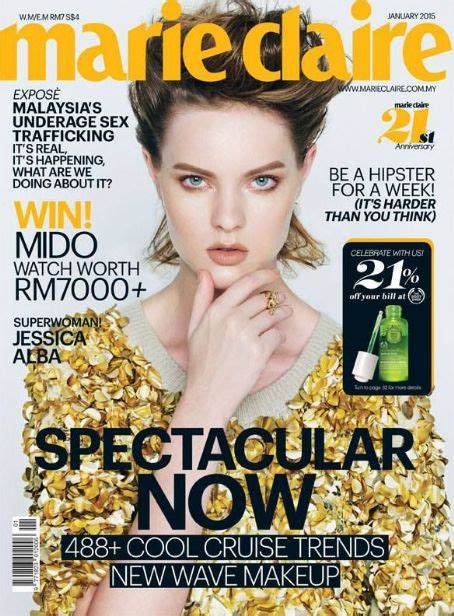 marie claire magazine january 2015 cover photo malaysia