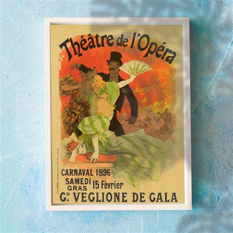 Theatre De Lopera Carnaval 1896 Poster