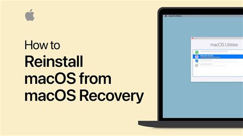 How To Reinstall Macos From Macos Recovery — Apple Support Youtube