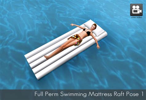 Second Life Marketplace Full Perm Swimming Mattress Raft Pose Lying
