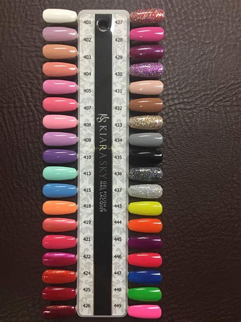 Kiarasky Gel Matching And Kiarasky Dipping Powder Color Charts Pedispa Centre Nail Dipping