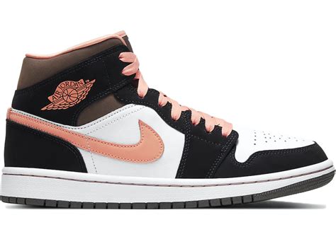 Now Available Air Jordan 1 Mid W Peach Mocha — Sneaker Shouts