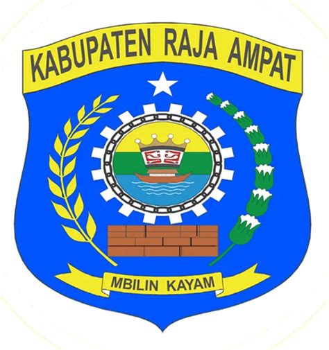 Logo Kabupaten Raja Ampat INDONESIA Original Terbaru Rekreartive