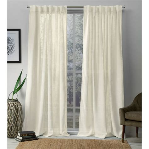 Exclusive Home Curtains Bella Sheer Hidden Tab Top Curtain Panels 54