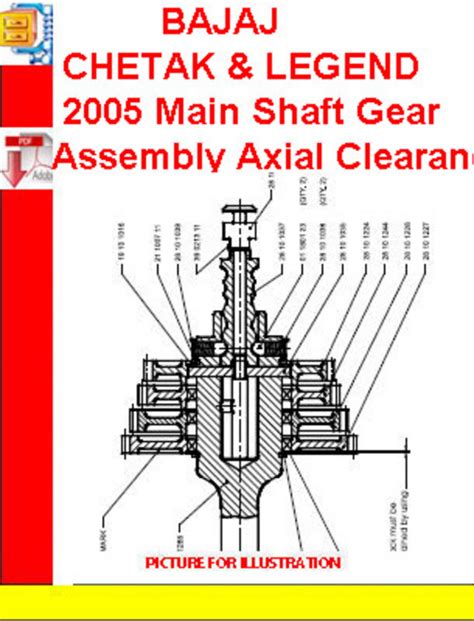 Bajaj Chetak And Legend 2005 Main Shaft Gear Assembly Axial Cl Tradebit