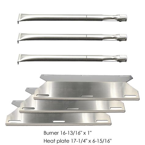 3 Pack Stainless Steel Gas Grill Repair Replacement Parts Kit Burners