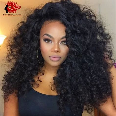 6a 150 Density Full Lace Human Hair Wigs Brazilian Virgin Hair Curly Lace Front Wigs Human Hair