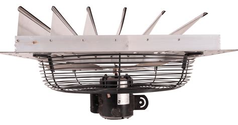 Shutter Mounted Wall Exhaust Fan 24 Inch W 9 Cord And Plug 4450 Cfm 2
