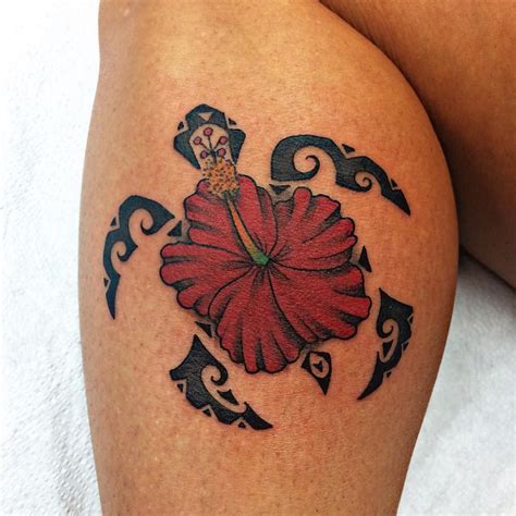 Hawaiian Hibiscus Flower Tattoo Design Hawaiian Tattoo Meanings Hawaiian Turtle Tattoos