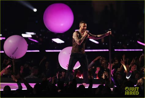 Full Sized Photo Of Adam Levine Maroon 5 Super Bowl Halftime Show 20