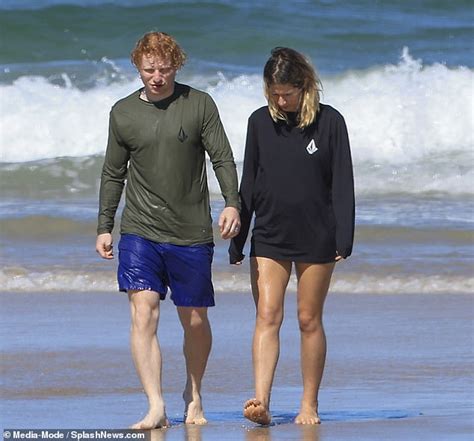 Ed Sheerans Wife Cherry Seaborn Looks Incredible During Beach Day In Australia Daily Mail Online