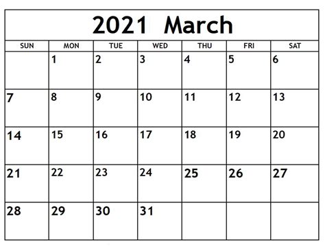 Here you can customize any 2021 monthly calendar templates. Printable March 2021 Calendar All Formates - Printable ...