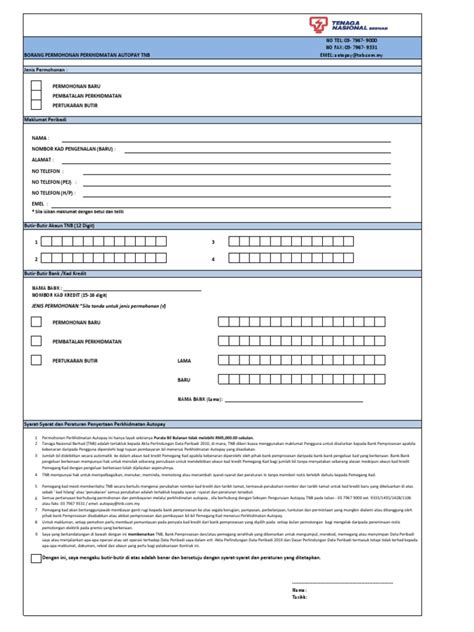 Download contoh surat kuasa pengurusan tabungan di bank.docx. Borang Tukar Nama Tnb Pdf