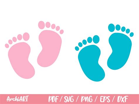 Baby Footprint Svg Baby Feet Svg Baby Svg Baby Footprints Clipart
