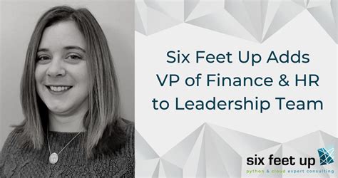 Six Feet Up Adds Vp Of Finance And Hr To Leadership Team — Six Feet Up