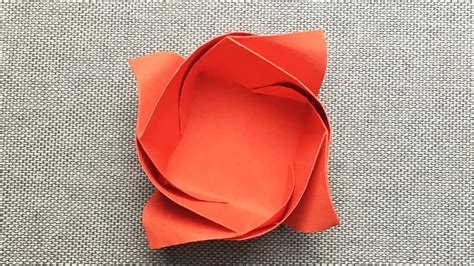 How To Make A Paper Rose Box Easy Origami Craft Ideas Youtube