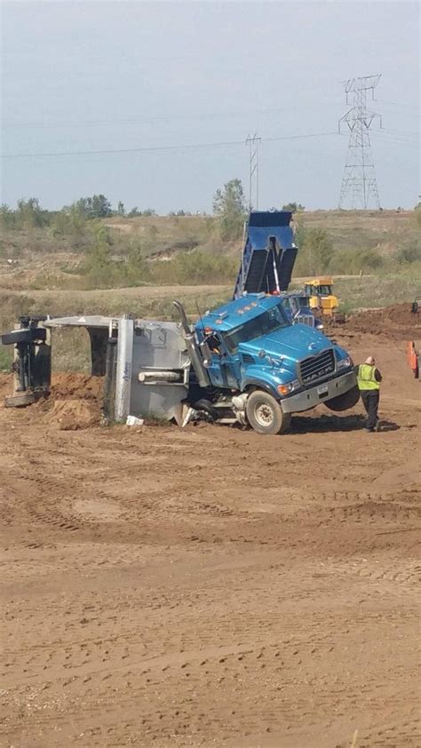 Why You Always Make Sure Your Fairly Level Before Dumping Your Load Watched This Guy Tip Over A