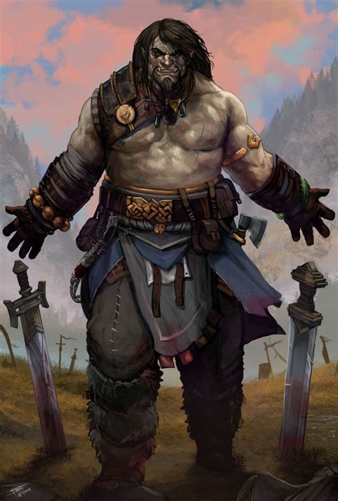 Orcs Fantasy Art Half Orc Barbarian Barbarian Dnd Concept Art