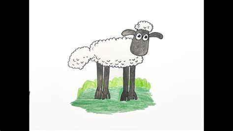 How To Draw Shaun Shaun The Sheep Character Easy Drawing Step By