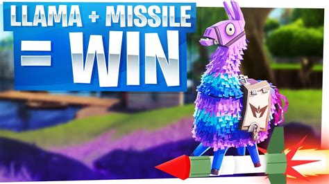 The Legendary Loot Llama New Guided Missile Win Fortnite Battle