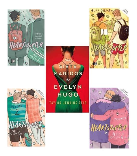 Los 7 Maridos De Evelyn Hugo Pack 5 Libros Heartstopper Meses Sin Intereses