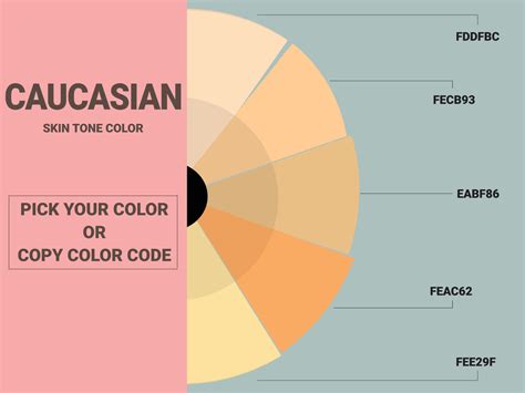 Caucasian Color Palette 15601572 Vector Art At Vecteezy