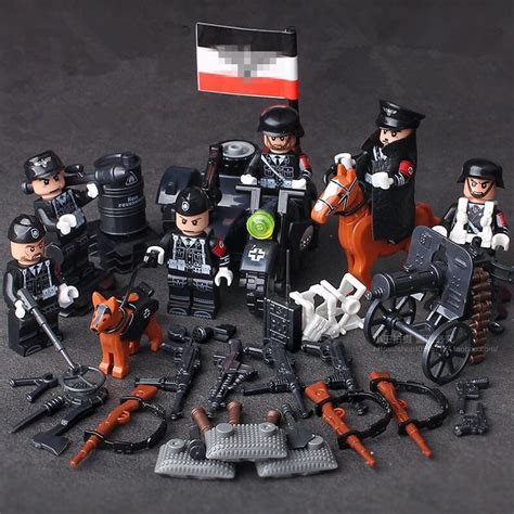 2018 Compatible Legoed German Ww2 Modern Military Soldier Figures Armed