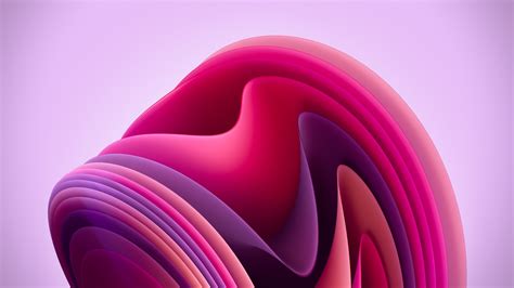 Windows 11 Wallpaper 4k Flow Light Pink Background Abstract 5748