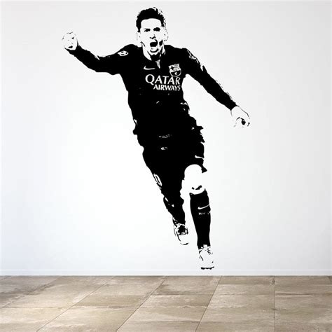 Leo Messi Football Vinyl Wall Sticker Buy Leo Messi Football