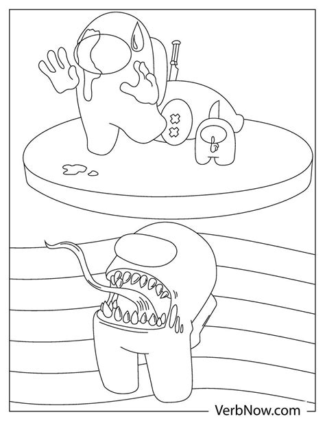 Among Us Coloring Pages For Kids