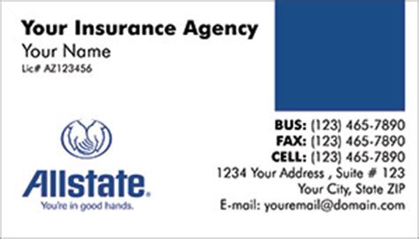 Not all renters insurance policies are the same. AllState Insurance business cards PRINTZU.COM