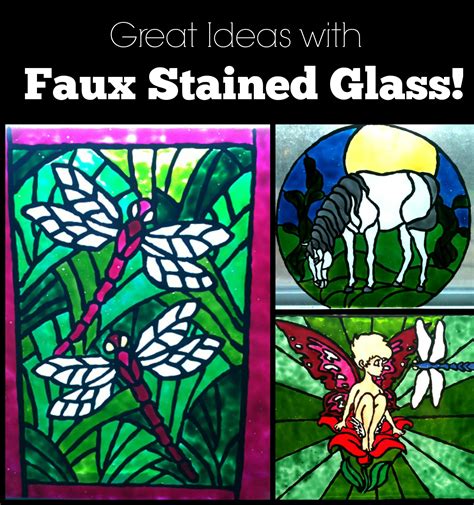 Faux Stained Glass Stained Glass Glass