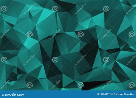 Turquoise Abstract Polygonal Background Stock Illustration