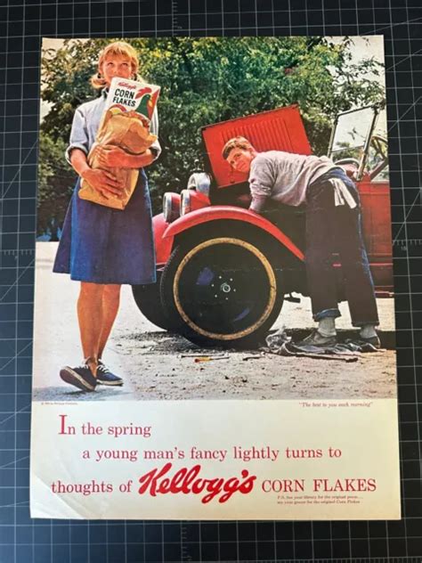 Vintage 1964 Kelloggs Corn Flakes Print Ad 2080 Picclick