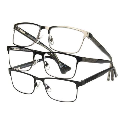 Design Optics By Foster Grant Kyne Full Metal Square Reading Glasses 3