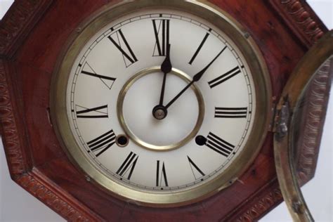 Antique Regulator Wall Clock Ebth