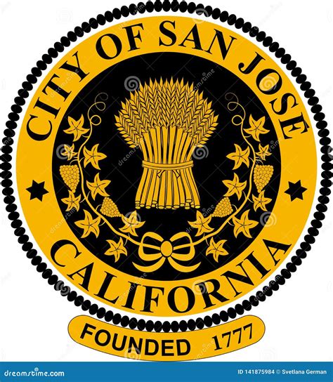 Escudo De Armas De San Jose En Santa Clara De California, Estados