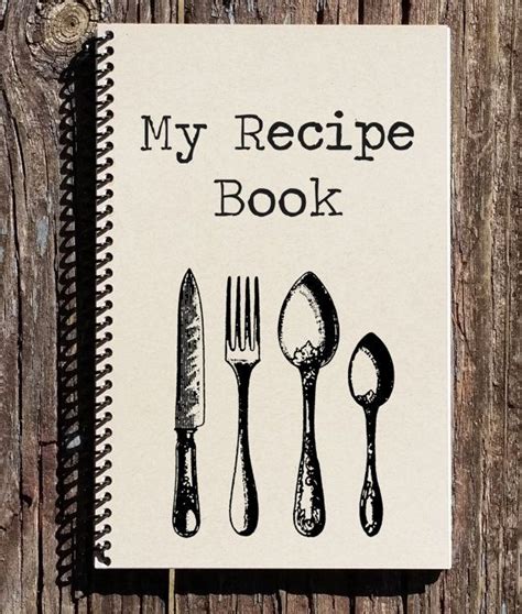 Recipe Book Recipe Journal My Recipes Spiral Notebook Journal Etsy Recipe Book Covers