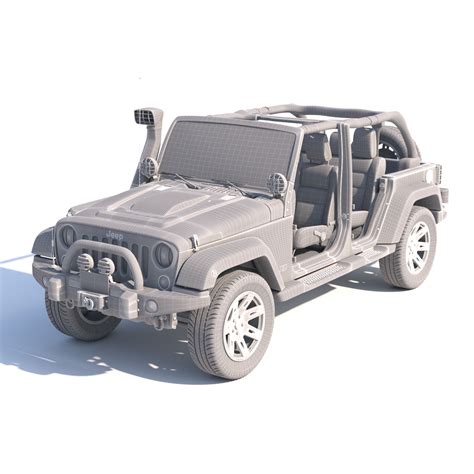 Jeep Wrangler Rubicon 3D Model 149 Max Unknown Free3D